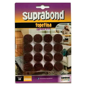 Suprabond Fieltro Redondo 20 X 20mm --  32 Unidades Marron