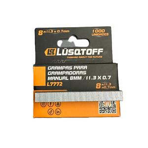 Lusqtoff Broche Grampa  8mm X 11.3 X 1000 Unidades