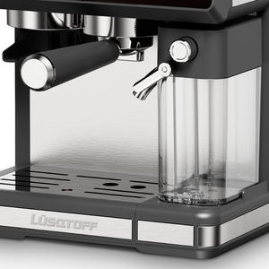Lusqtoff - Cafetera Espresso Con Molinillo Y Espumador De Leche