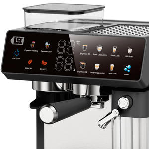 Lusqtoff - Cafetera Espresso Con Molinillo Y Espumador De Leche