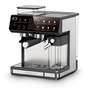 Lusqtoff - Cafetera Espresso Con Molinillo Y Espumador De Leche