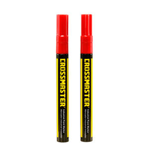 Crossmaster Marcador Industrial Indeleble X2 Rojo