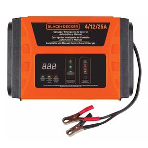 Black + Decker Cargador Automatico Bateria 12v 25 Amp Display Led