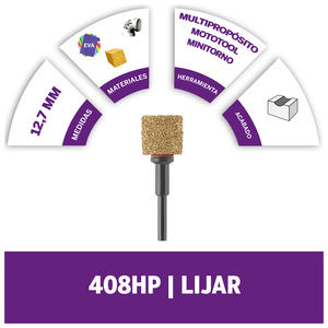 Dremel Max Life 408hp Tambor De Carburo Lija Grano 60