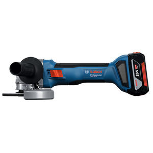 Bosch Amoladora 125 Mm 18v Gws 18v-8 Sin Carbones (2 Bateria Y Cargador)