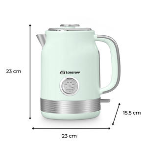 Lusqtoff - Pava Electrica 1,7l Verde Con Reloj Lq-pv805