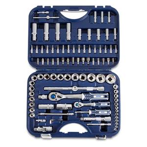 Bremen Set  94 Piezas Tubos Puntas Crique 1/2" - 1/4" Milimetricas