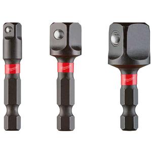 Milwaukee Set  3 Adaptadores Con Cuadrante X 50mm