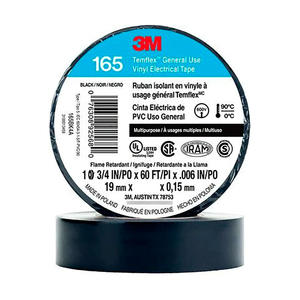 3m Cinta Aisladora Negra  9 Mt Temflex 165