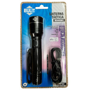 Bulit Linterna Led Tactica Recargable Serie 800 Aluminio 1000lm