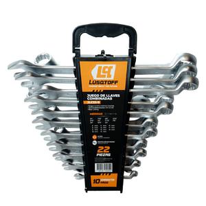 Lusqtoff Set  22 Llaves Combinadas Milimetricas Y Pulgadas