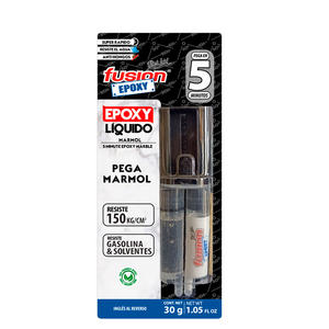 Fusion Epoxy Liquido Marmol 5 Min X 30 Gr Jeringa