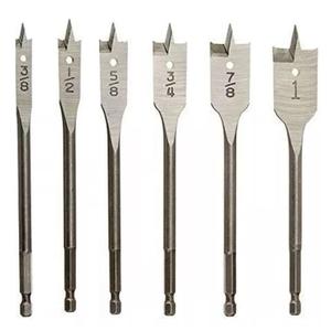 Milwaukee Set   6 Mecha Pala 3/8, 1/2, 5/8, 3/4, 7/8, 1"