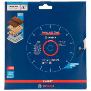 Bosch Disco Multiproposito P/amol Corte Mad. Metal. Pvc  180x22.23mm