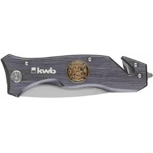 Kwb Cuchillo Plegable Acero Inoxidable 90 Mm Fire Department