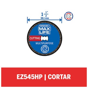 Dremel Max Life Ez545hp Disco De Corte Diamantado 1-1/2" Multimaterial