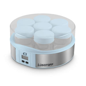Lusqtoff - Yogurtera Digital 1.4 Litros 15w - 7 Frascos De Vidrio