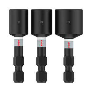 Bosch Set 3 Boquillas Tubo Impacto Magnetico Hexagonal ( 8 / 10 / 13 Mm )