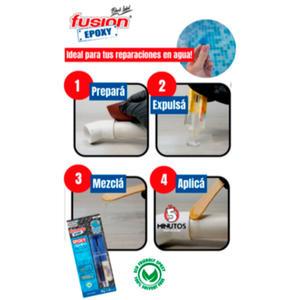 Fusion Epoxy Liquido Marine Blue 5 Min X 30 Gr Jeringa