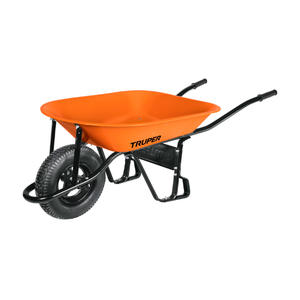 Truper Carretilla Bandeja Metalica  127 Lts. Rueda Neumatica Cat-45nd