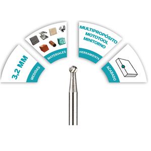 Dremel 9905 Fresa Redonda Carburo Tungsteno