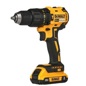 Dewalt Atornillador Taladro Percutor 20v 13mm Sin Carbones (2 Baterias - Cargador)