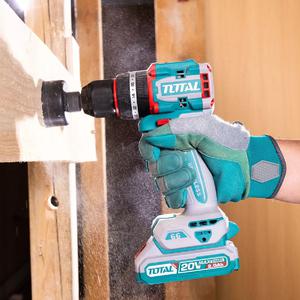 Total Atornillador Taladro Percutor 13 Mm - 20 V (2 Baterias - Cagador - Maletin)