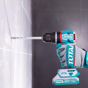 Total Atornillador Taladro Percutor 13 Mm - 20 V (2 Baterias - Cagador - Maletin)
