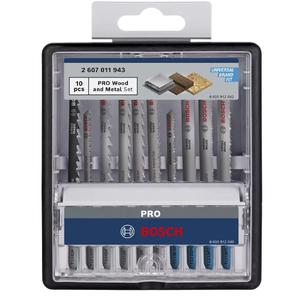 Bosch Set  10 Hoja Sierra Caladora Rbp Madera Y Metal