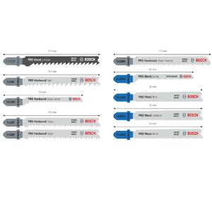 Bosch Set  10 Hoja Sierra Caladora Rbp Madera Y Metal