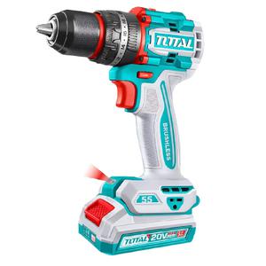 Total Atornillador Taladro Percutor 13 Mm - 20 V (2 Baterias - Cargador - Maletin)