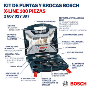 Bosch Set 100 Piezas X-line