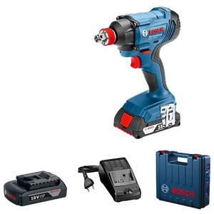 Bosch Llave De Impacto 18v 1/2 Y Atornillador 1/4 Gdx 180-l (2 Bateiras - Cargador)