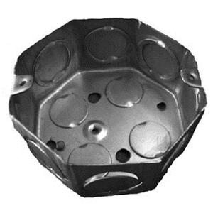 Caja Luz Embutir Chica Liviana Galvanizada Octogonal B 8