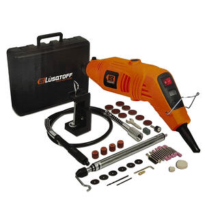 Lusqtoff Minitorno 150w + Accesorios (35 Pzs + Eje Flexible + Soporte Mesa )