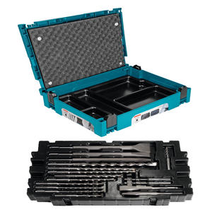 Makita Set 17 Piezas Cincel Mechas Widia Sds Plus + Maletin Verde