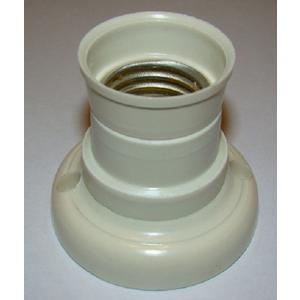 Portalampara Recto Marfil / Blanco